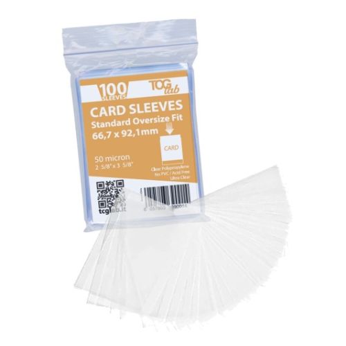 CARD SLEEVES Bustina Proteggi Carta da Collezione 66,7×92,1mm/50 micron (In busta (8x12cm) da 100pz…x100